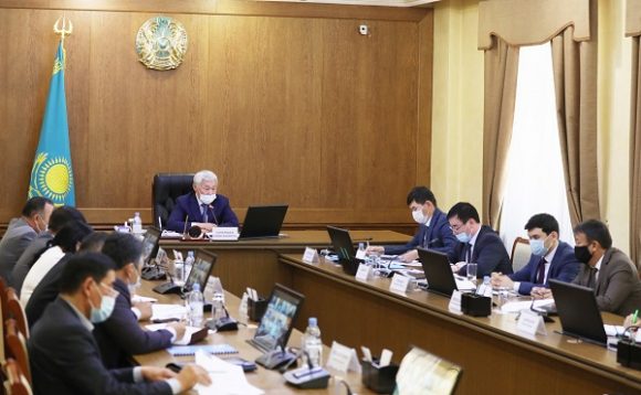 заседание акимата области под председательством Бердибека Сапарбаева