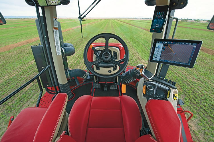 The AFS Connect™ Steiger® series tractor features a completely redesigned cab
