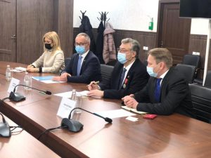 Министр Б.Султанов провел встречу с Филиппо Ломбарди президентом компании «KS Genetics Switzerland»